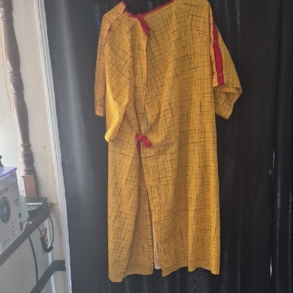 Yellow Patterned Dress - Picture 2 of 2